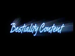 Sweet blonde fucking a dog